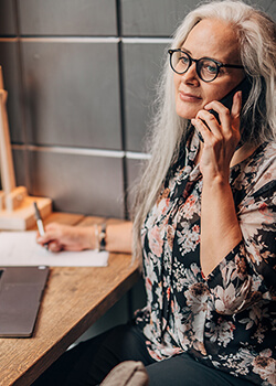 Woman on the phone