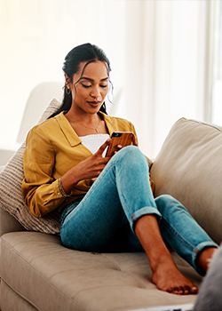 Women looking at phone