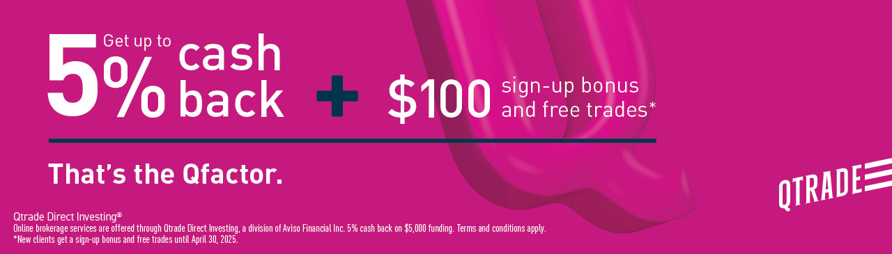 5% cash back + $100 sign up bonus and free trades.