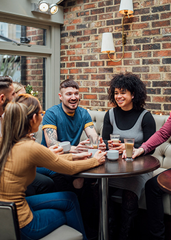 People at a table