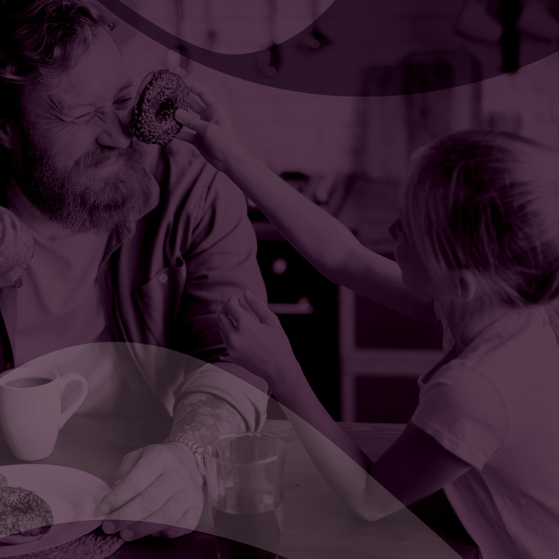 dad playing with son